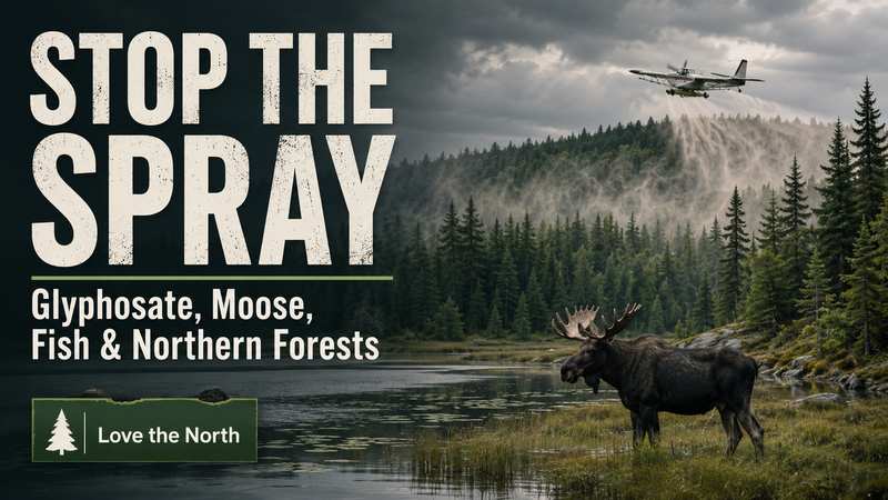 STOP THE SPRAY: What’s Happening to Our Moose, Fish & Northern Forests?