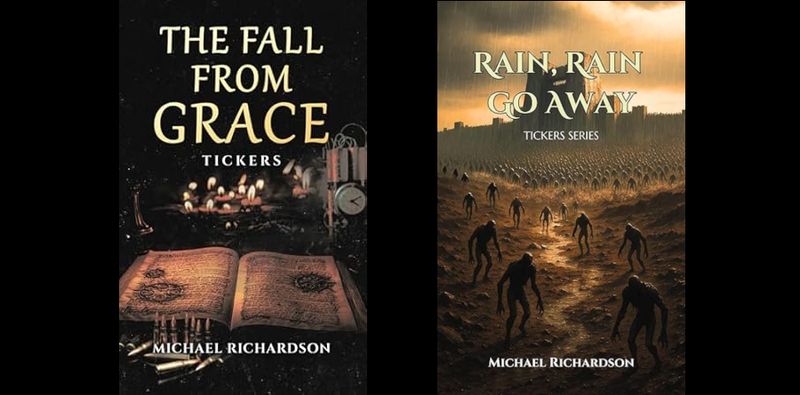 Book Author Mike Richardson talks about his books The Fall From Grace & Rain Rain Go Away